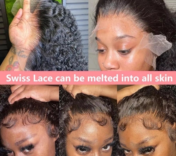 22In Brazilian Hair Water Wave Glueless Wig-13x4 Full Frontal Lace Wig